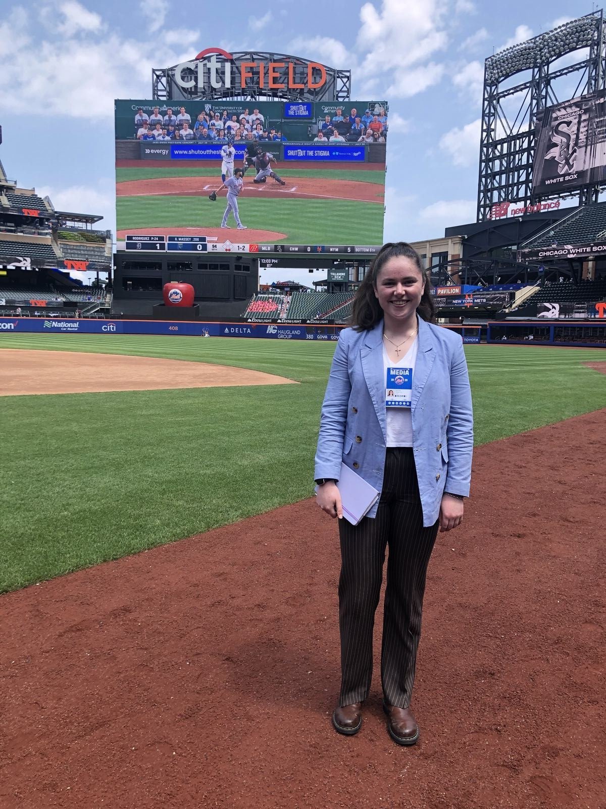 On the field at Citi Field, New York · 2023